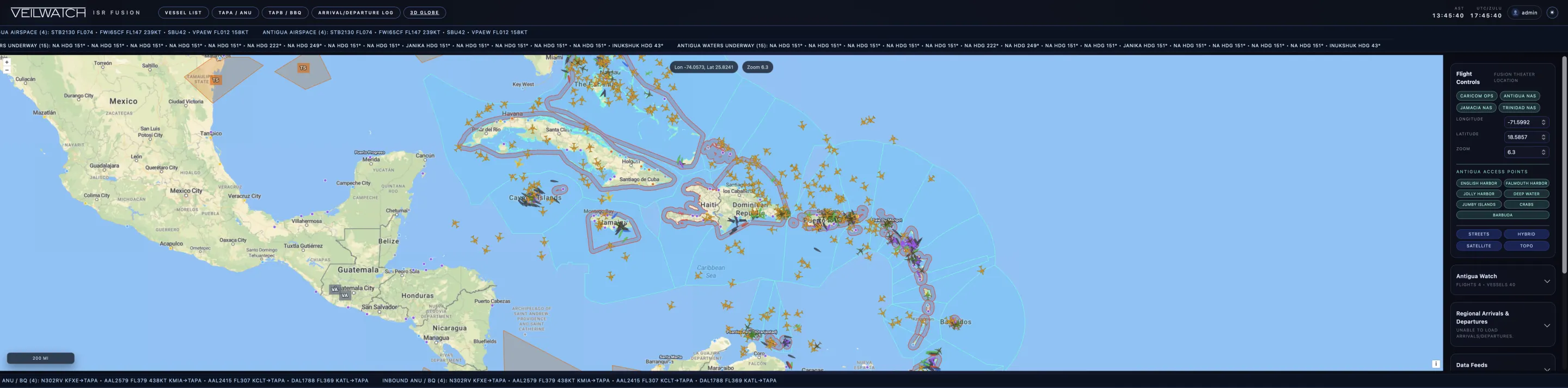 VEILWATCH ISR Fusion — operational picture